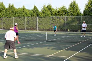 Pickleball players, Summer 2016. Photo by Christopher Rabuck.